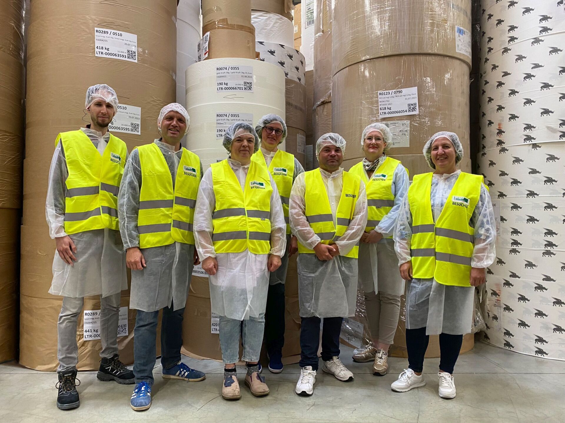 Sälzer-Sekundarschule zu Gast bei WEBER-Verpackungen (08.08.2023)